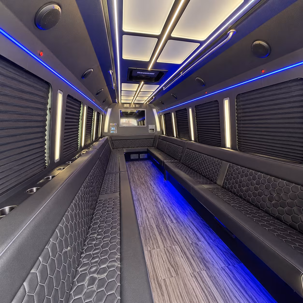 pensacola 30 passenger party bus interior